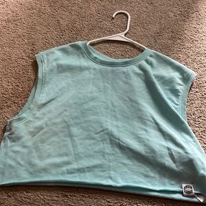 Light blue oversized crop top